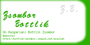 zsombor bottlik business card